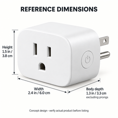 Indoor Smart Plug - Single US Outlet - White