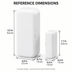 Smart Door and Window Contact Sensor - White