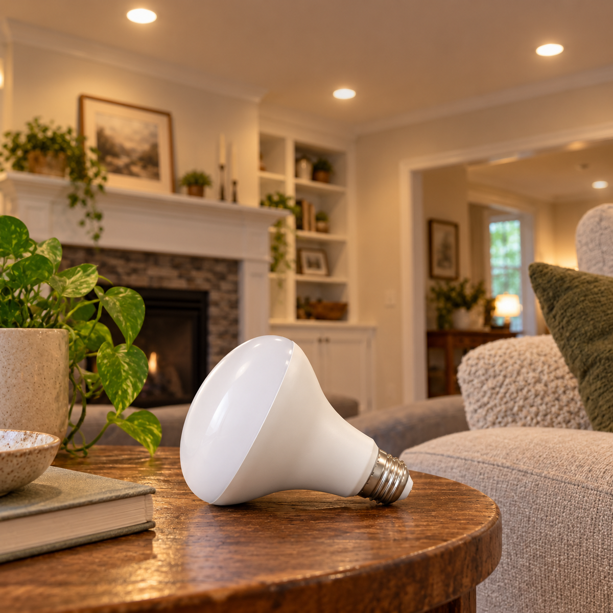 BR30 Smart LED Flood Bulb - E26 Base - White