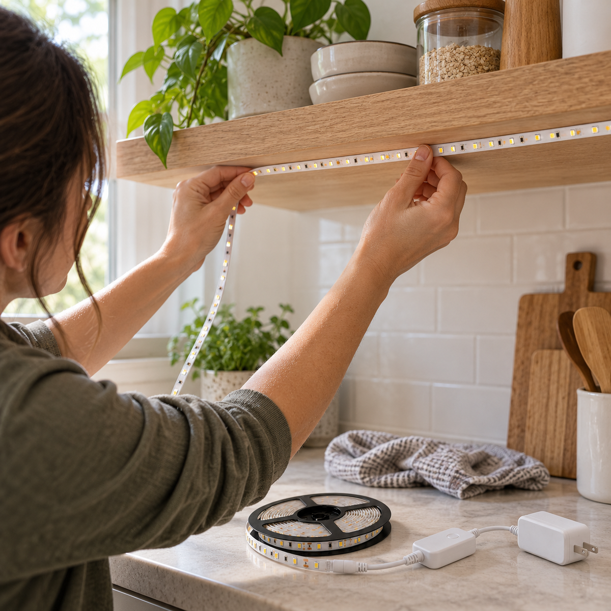 16.4-Foot Smart LED Strip Light Kit - White