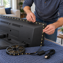 9.8-Foot Smart TV Backlight Strip Kit - Black