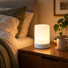 7.9-Inch Smart Table Lamp - White and Gray