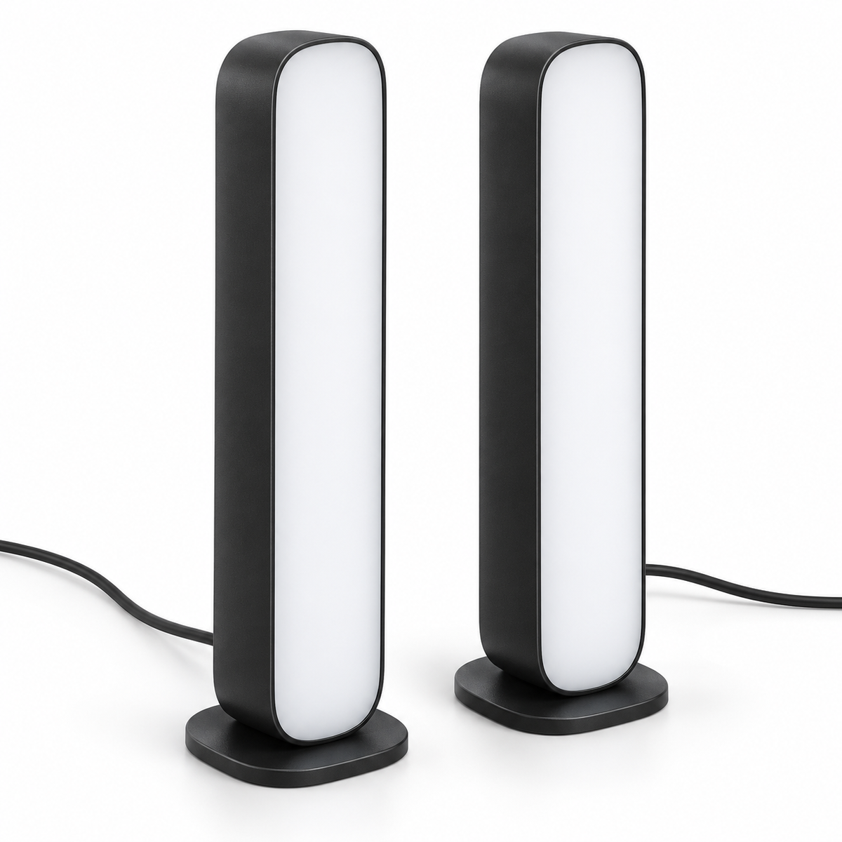 Smart LED Light Bars - Black - Set of 2