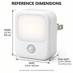 Plug-In Motion Sensor Night Light - White